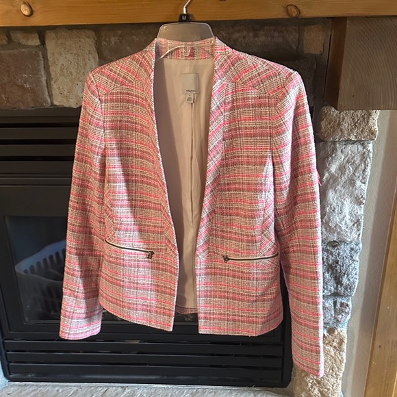 Halogen Women's Blazer in Pink and White Check - Picture 1 of 5